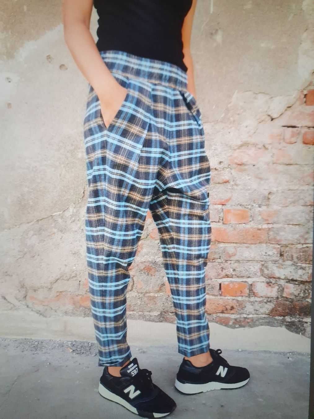 Pantaloni: Karierte Hose Pumphose Haremshose Gr. 36 Wolle – Nuovo (secondo la descrizione) da Stein am Rhein venduto da fusselmaus 1