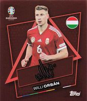 Topps EURO 2024 Swiss Edition SP HUN mit Signatur