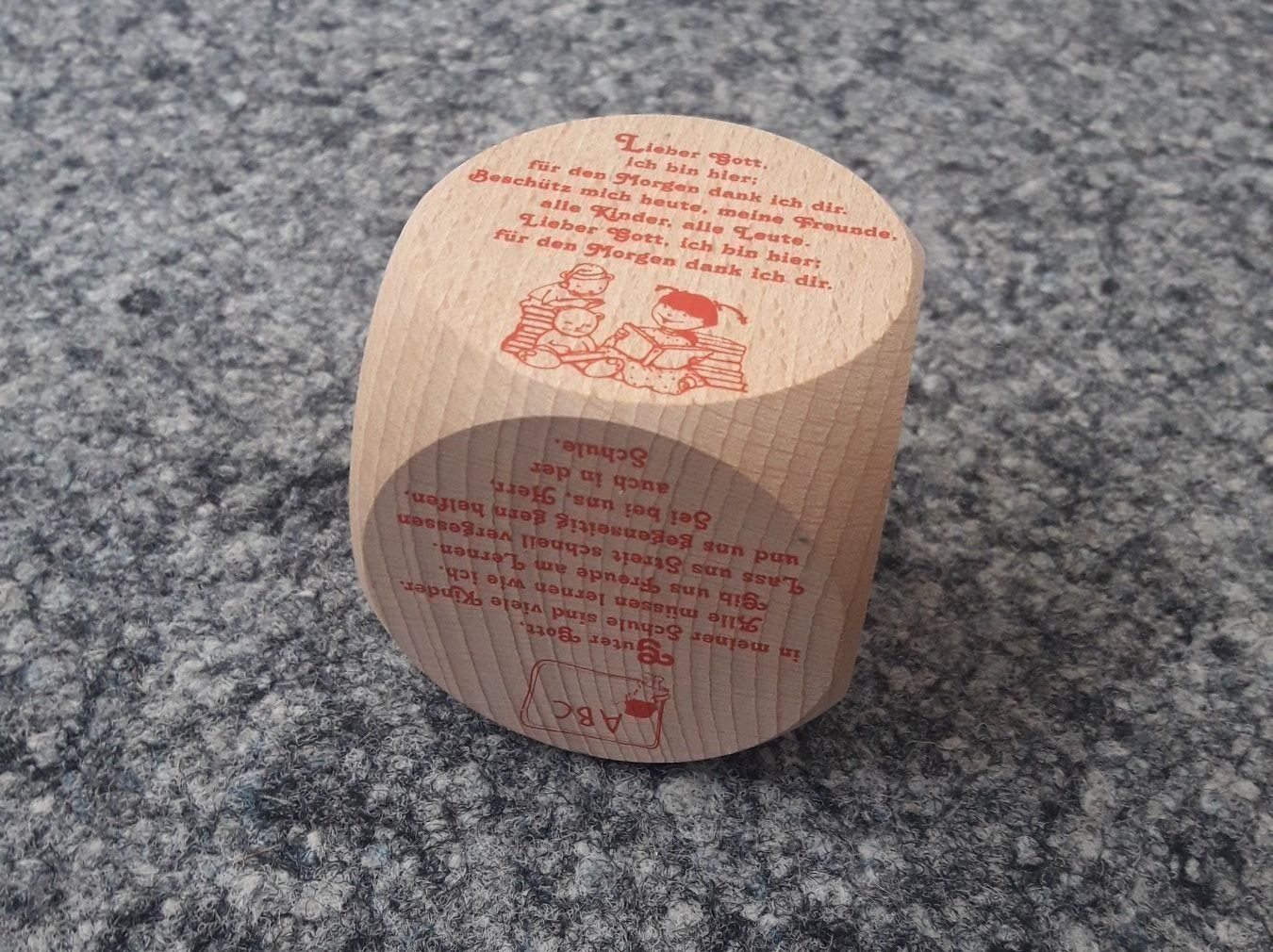 Holzartikel: Gebetswürfel aus Holz – Neu und originalverpackt aus Flüeli-Ranft von Silberfuchs6 1