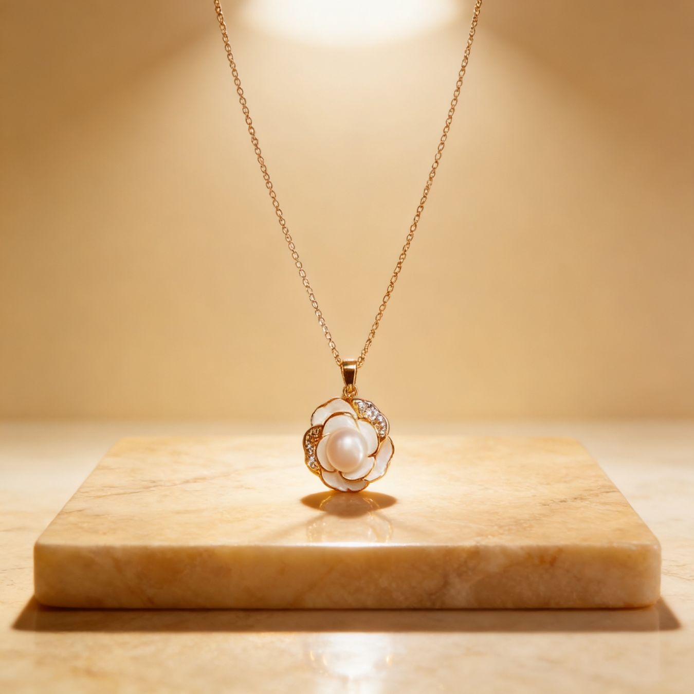 Catenine: Collier Camélia Perle – Nuovo e nell'imballaggio originale da St-Maurice venduto da Sandrinette123