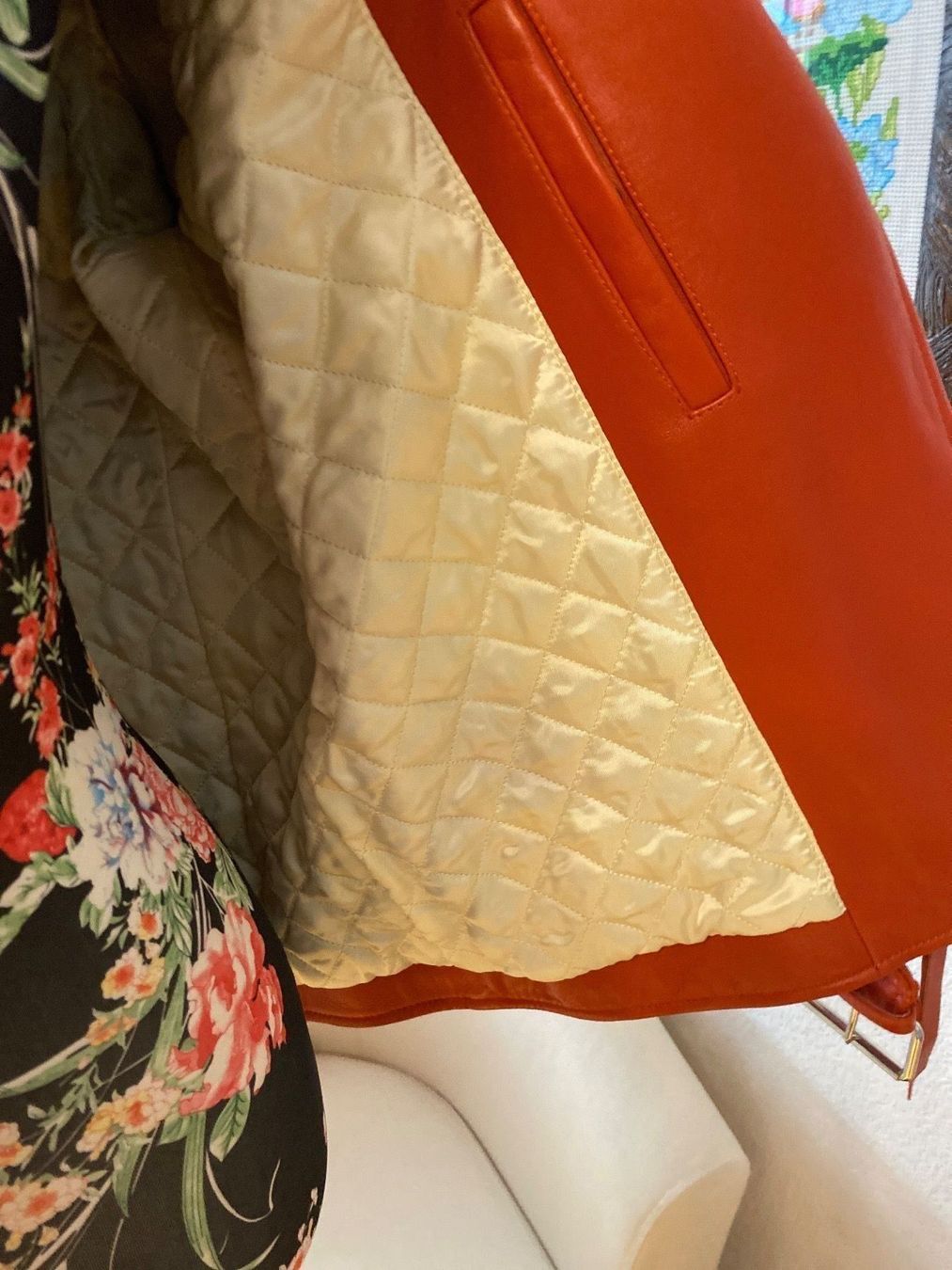 Acne Studios Giacche: Rote Lederjacke Acne Studios 36 Grosse – Usato da balsthal venduto da davidbalsthal23 2