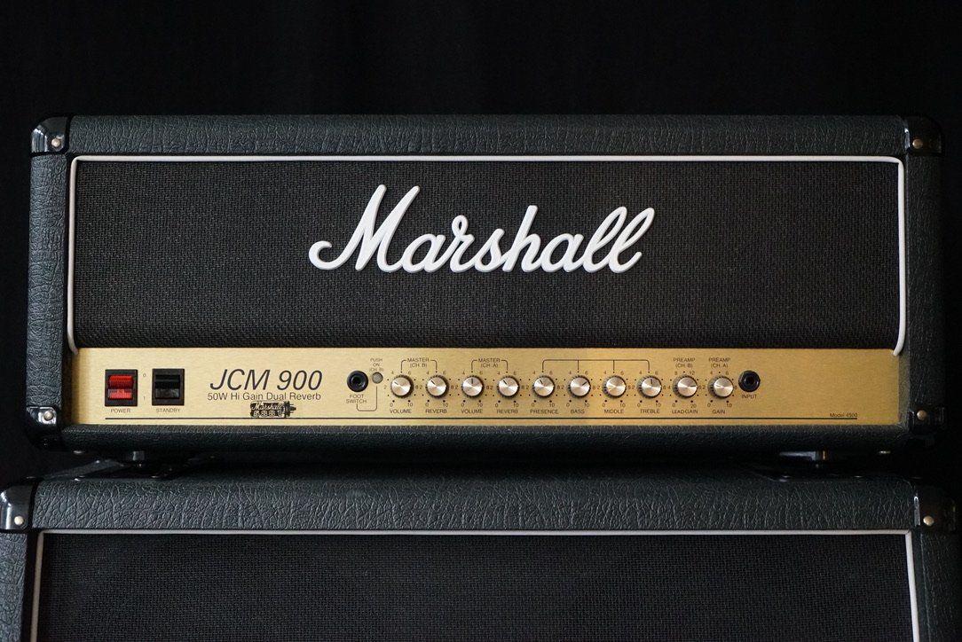 Marshall Amplificatori: Marshall JCM 900 Model 4500 & 4x12" Speaker Cabinet – Usato da Ortschwaben venduto da Musictrade 2