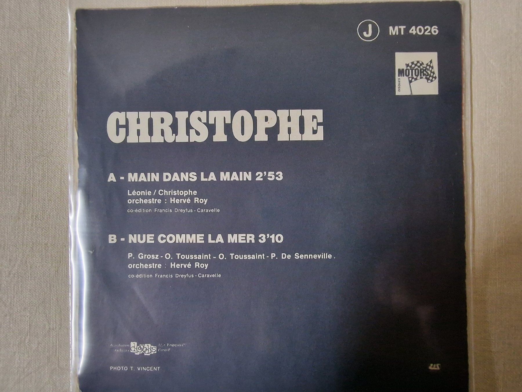 Dischi in vinile: Christophe Single– Main Dans La Main – Usato da Root venduto da atelier22 1