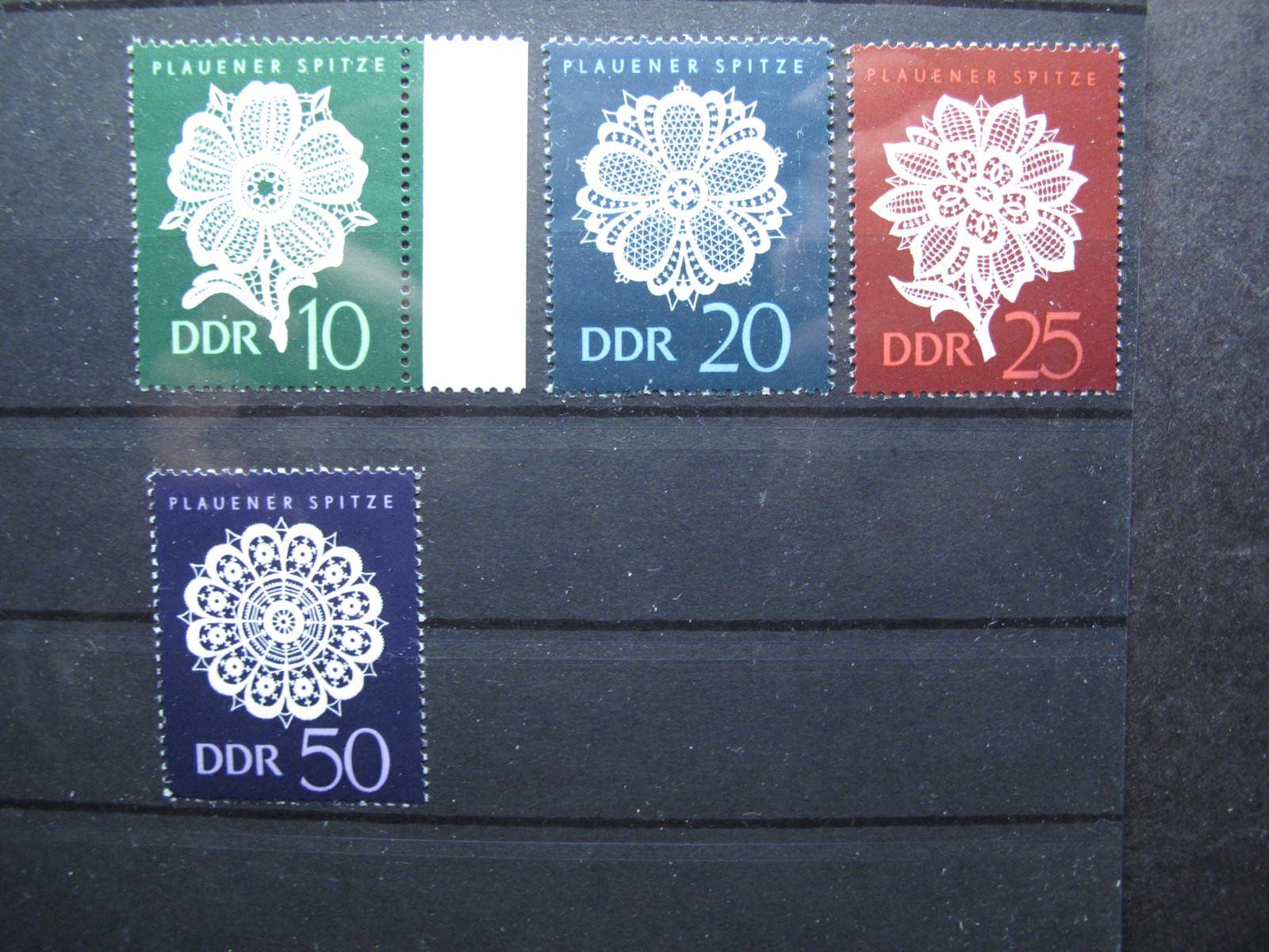 Tutti i francobolli: DDR 1966 Plauener Spitzen I  ** – Usato da Wil SG venduto da fva01