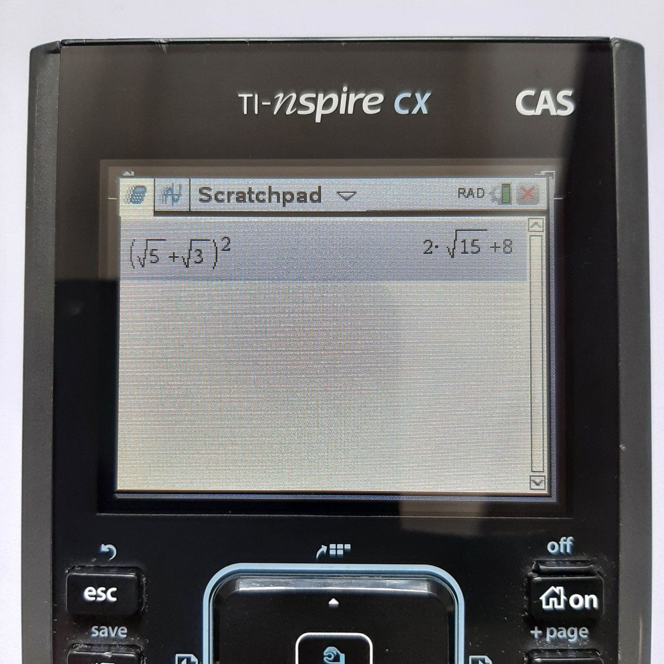 Texas Instruments Calcolatrici tascabili: TI-Nspire CX CAS avec câble – Usato da Carouge GE venduto da cecob0909 2