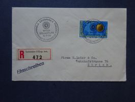 1954 Eröffnungsspiel mit Vollstempel - Luder Brief