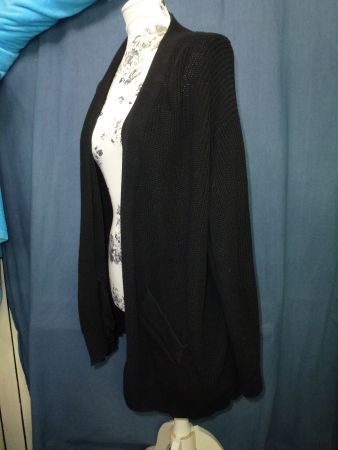 GROB STRICK JACKE SCHWARZ GR XL NEU