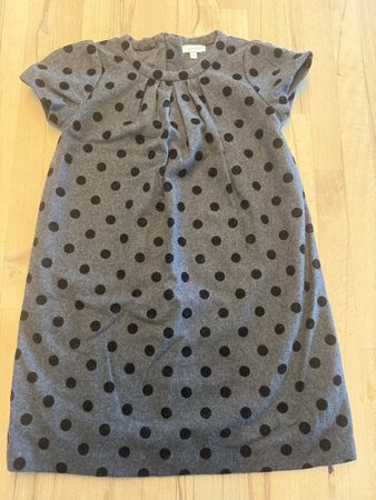 Jacadi, graues Kleid mit Punkten