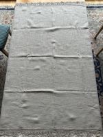 Vintage - ABW- beige Tischdecke mit Bordüre