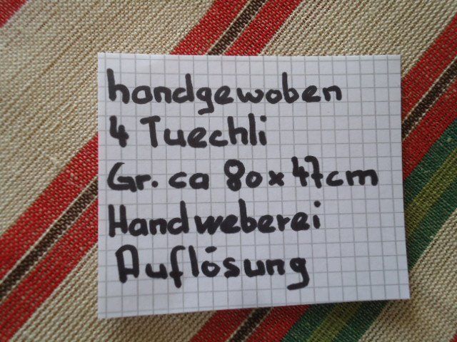 Strofinacci: Handweberei 4Tüechli – Nuovo (secondo la descrizione) da Stein AR venduto da dylesi 4