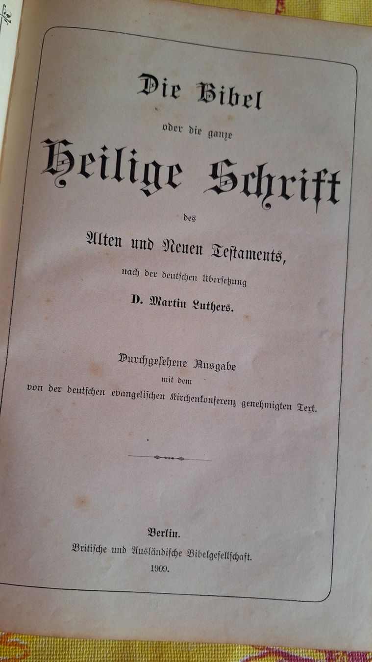 Libri: antike Luther Bibel – Usato da Dornach venduto da majo8689 4