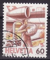 SBK-Nr. 739 (Luftposteinlad 1987) gestempelt