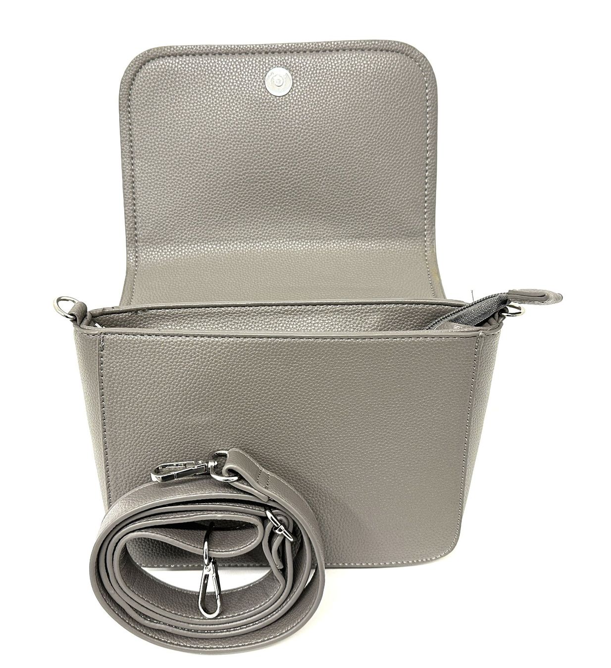 Taschen für Damen: Umhängetasche / Schultertasche Lederoptik grau – Neu (gemäss Beschreibung) aus Oensingen von Mavo4711 6