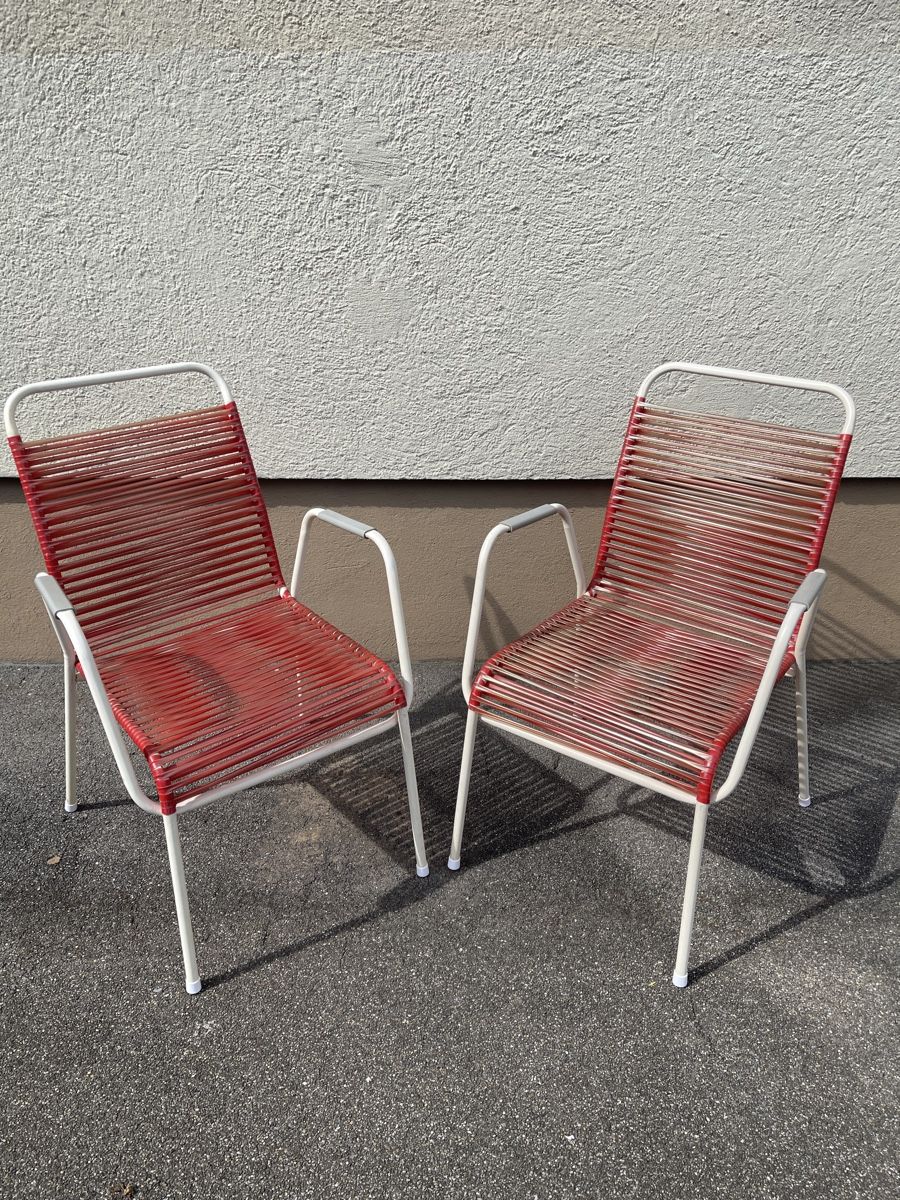 Sedie: Spaghetti Stühle Rot/Weiss  2 Stück – Usato da dietikon venduto da fernando011 2
