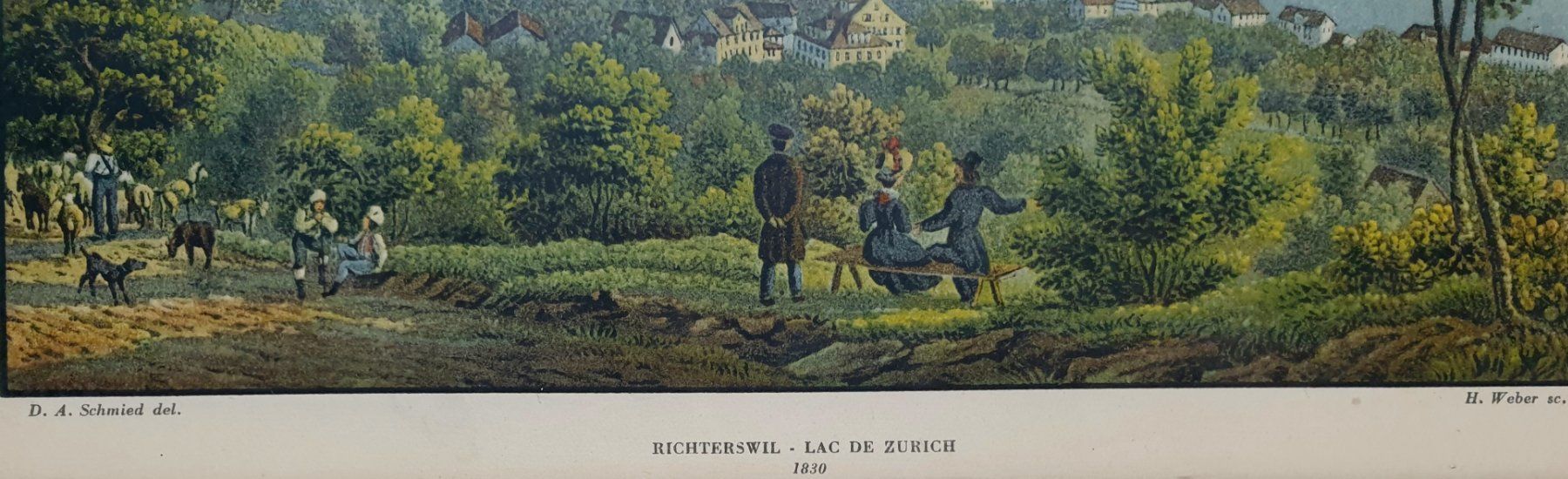Grafica & Litografie: 4 Aquatinta Farb Drucke Kunstdrucke Lithos Stiche – Usato da Tüscherz-Alfermée venduto da Newpad 6