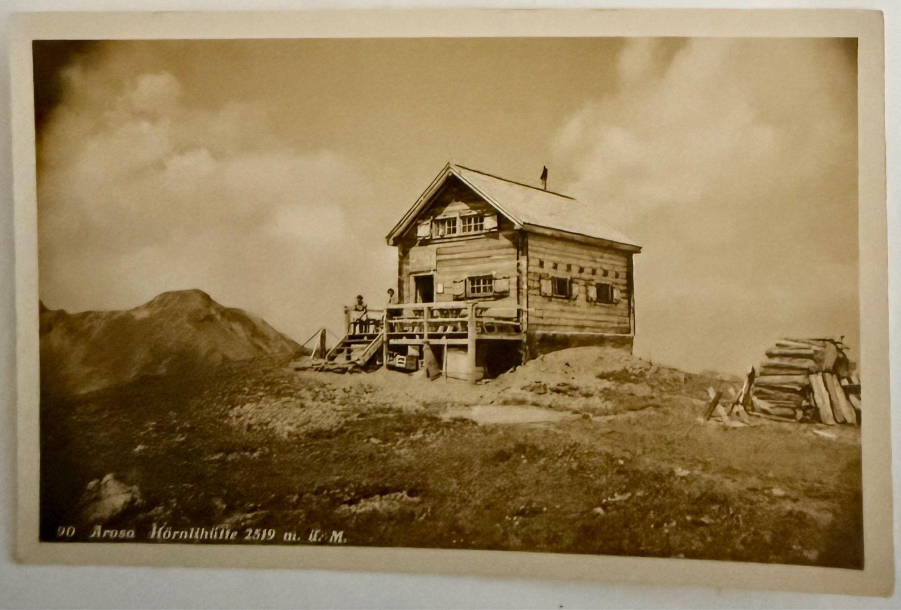 Cartoline postali: AK: Arosa - Hörnlihütte - Animation – Usato da Lutry venduto da Ediego