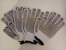 Robuste Anti Rutsch Arbeitshandschuhe Basutelle Noppen L NEU