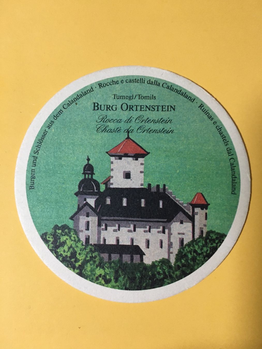 Untersetzer: Bierdeckel Burg Ortenstein (BDR1) – Gebraucht aus Küttigen von Melisch1000