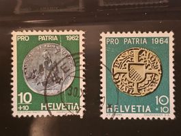 CH 1962/64 Pro Patria N° B109.2.01 / b119.2.01 Zu sp. 10.--