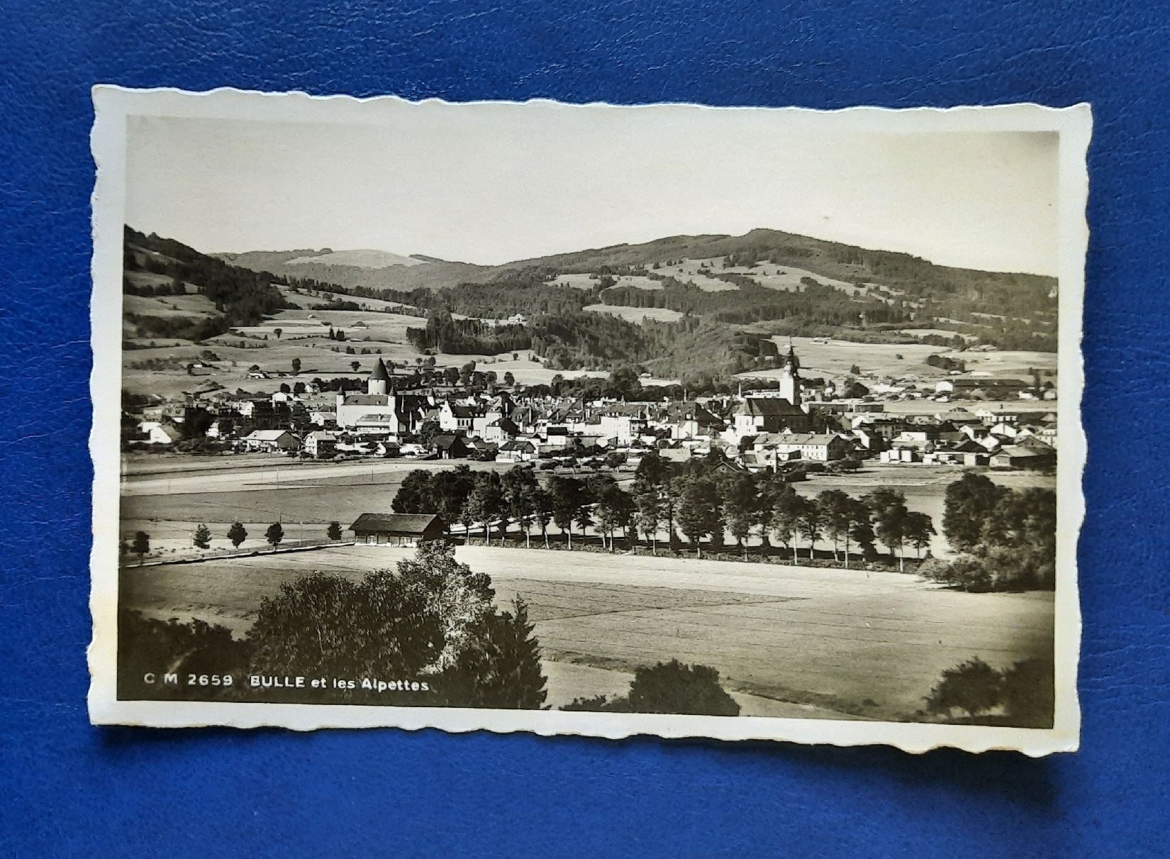 Cartoline postali: Ansichtskarte, Bulle et les Alpettes – Usato da Marly venduto da neu-adlerauge65