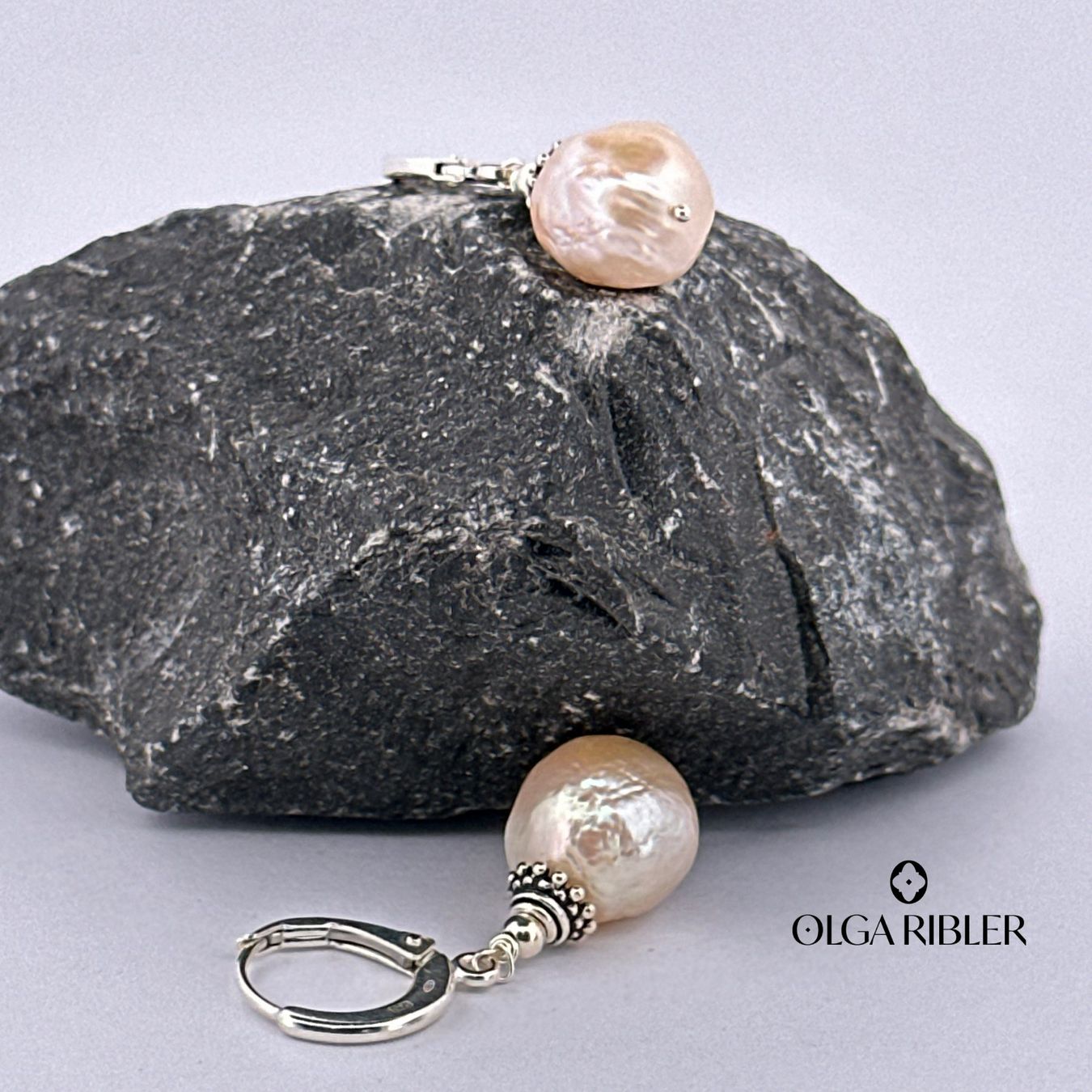 Olga Ribler Orecchini pendenti & Orecchini a lobo: Sterling Silber 925 Ohrringe mit Barock Perlen – Nuovo (secondo la descrizione) da Luzern venduto da Schmuckoutlet 2