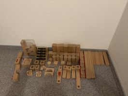 Holzbausteine Set, vielseitig, für kreatives Bauen!