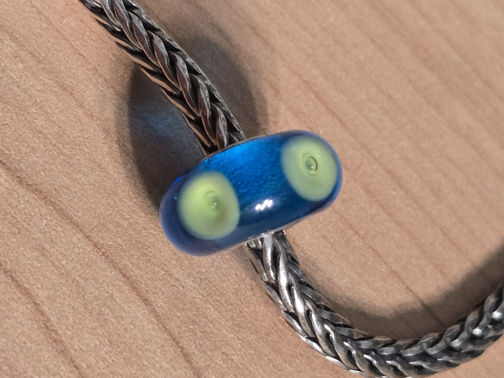 Ciondoli: AUTHENTIC TROLLBEADS  "CARIBBEAN" BEAD SILVER CORE  – Usato da Flamatt venduto da Tyrael01 1