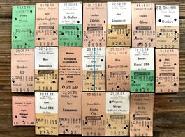 20 Top Billette, SBB, Tickets Edmondsche Kartonbillette