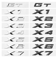 BMW Emblem Schriftzug GT X1 bis X7 schwarz chrom NEU