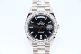 Rolex Day-Date 40 WG Baguette 228349RBR FS, 1. Hand like NEW