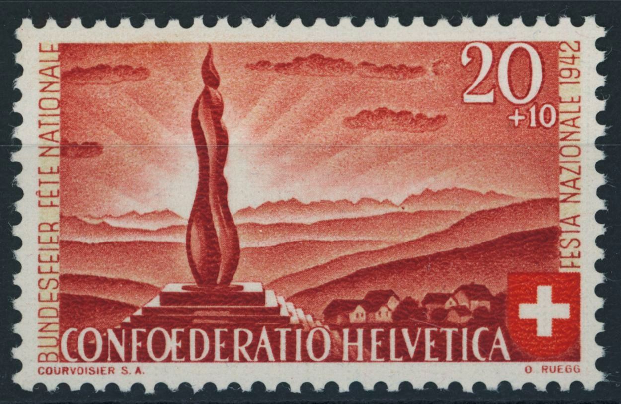 Tutti i francobolli: 1942 - Pro Patria - Abart - postfrisch – Nuovo (secondo la descrizione) da Schindellegi venduto da leecollect