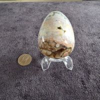 🔮 Agate orbiculaire – oeuf poli -  protection