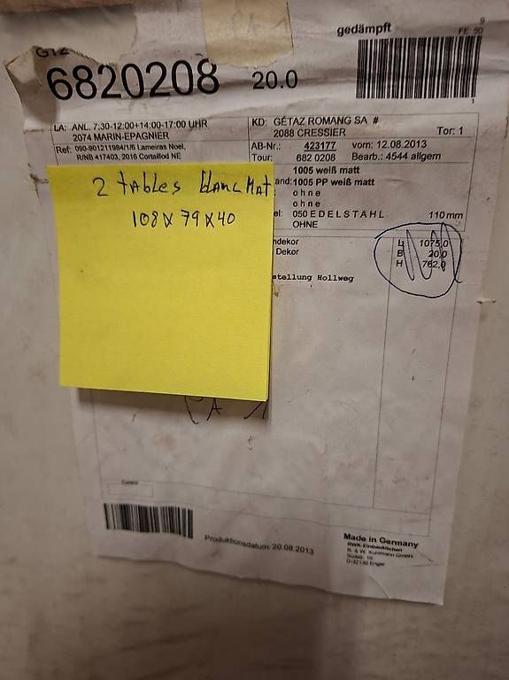 Tavoli: Plateau de table – Nuovo e nell'imballaggio originale da Le Landeron venduto da Pol_Liquidations 1
