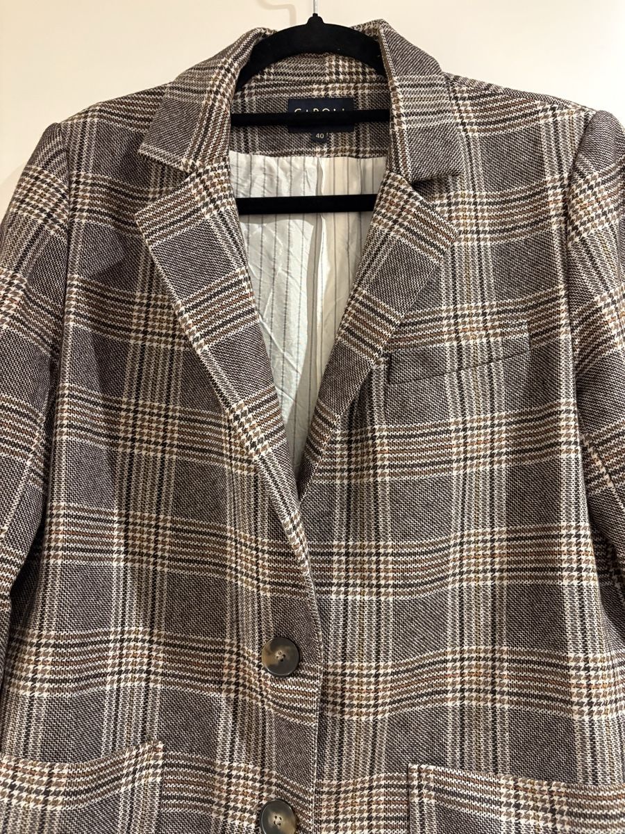 Caroll Giacche: Check Plaid Blazer Jacket Caroll size 38 wool excellent – Nuovo (secondo la descrizione) da Prilly venduto da mai_ktw8 1