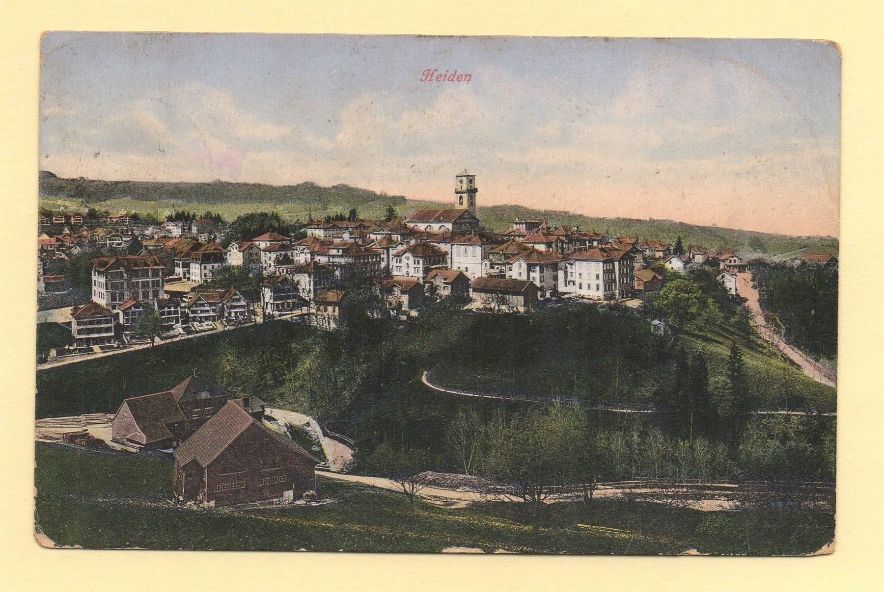 Cartoline postali: HEIDEN Künzli AK No. 4884 – Usato da Jona venduto da philajona