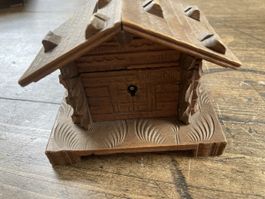 Spardose Chalet, Holz