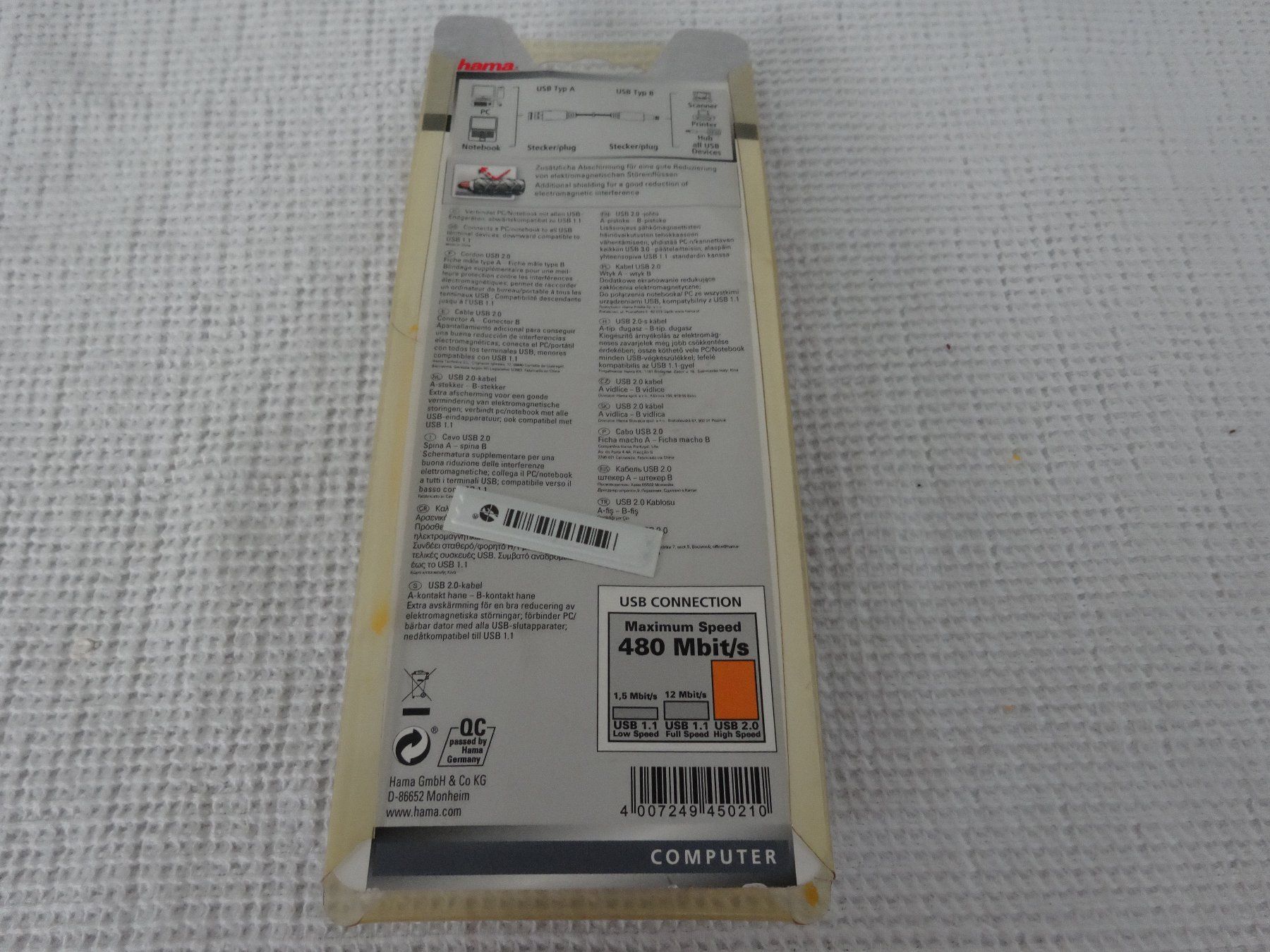 Hama Cavi: Hama USB 2.0.-Kabel 1.8 Meter – Nuovo e nell'imballaggio originale da Neerach venduto da jenny062 2