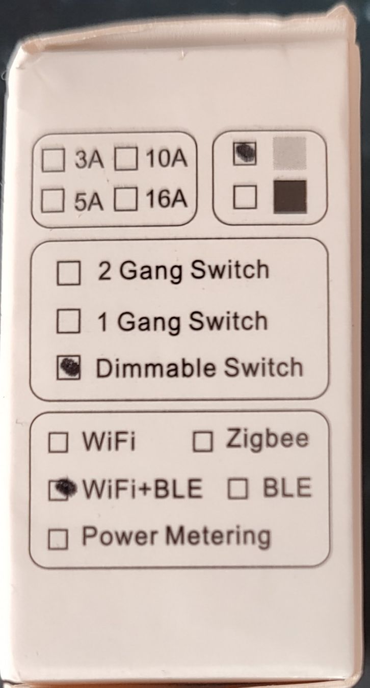 Schalter: Mini Smart Switch dimmbar WiFi und BLE neuwertig – Neu und originalverpackt aus Ibach von starfounder 1