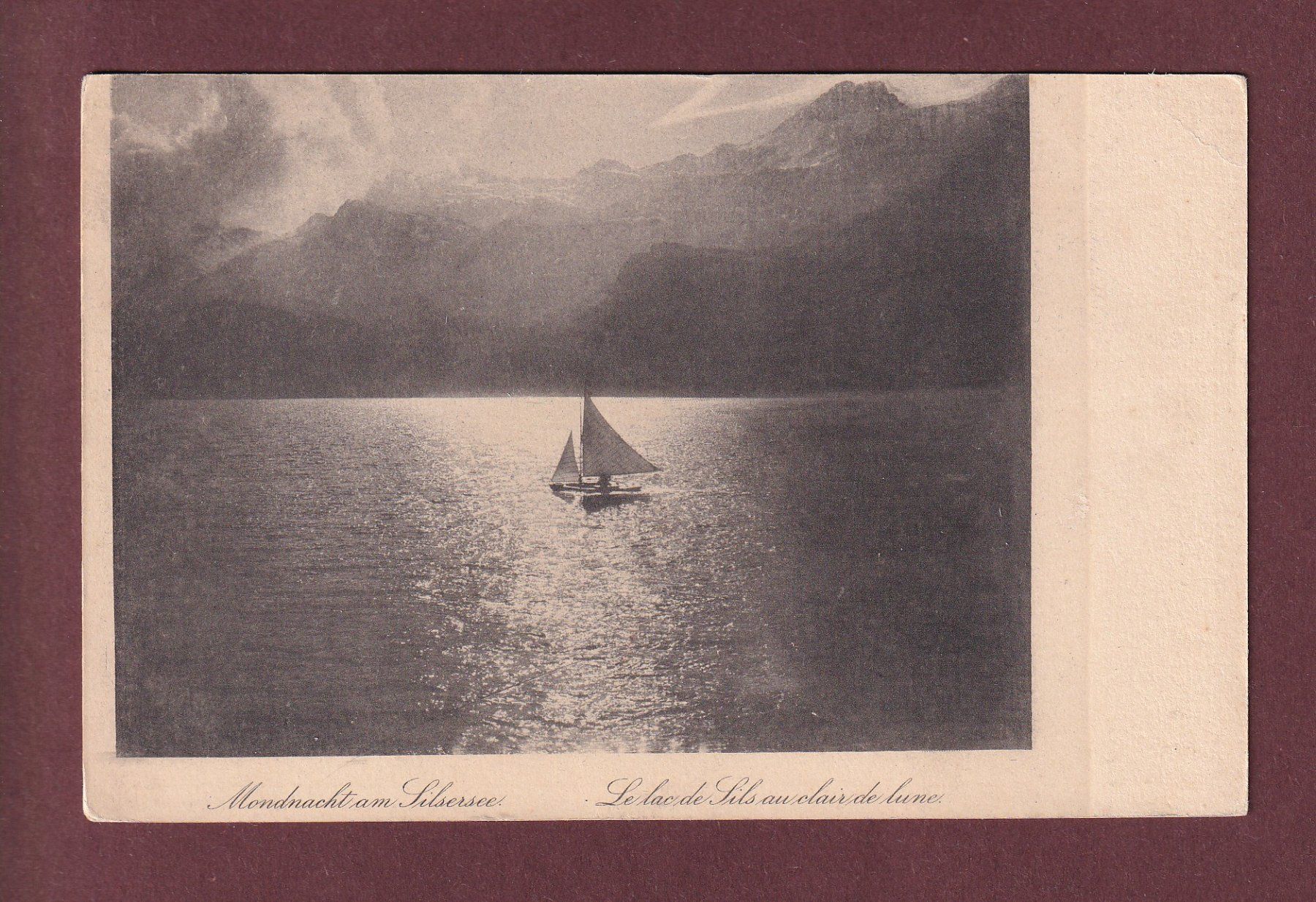 Cartes postales: SILSERSEE - Segelschiff – D'occasion à Pully par nicecards