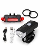 USB Fahrradlicht Set vorne + hinten
