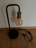 Tischlampe schwarz/messing  Industrial/Vintage  E27