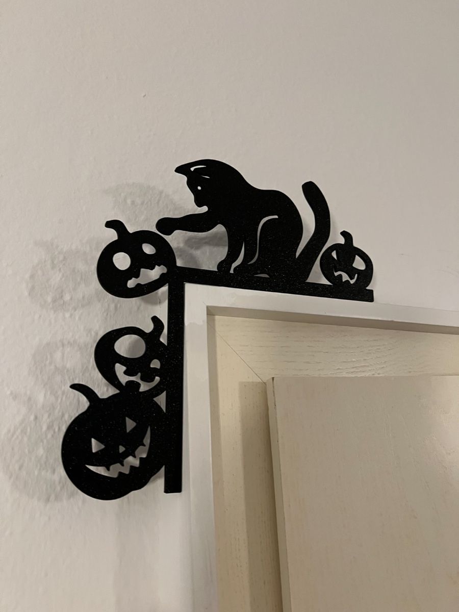 Toutes les décorations: Black Cat Pumpkin Halloween Door Frame Decor New – Neuf (Voir description) à Dübendorf par del_82k8 1