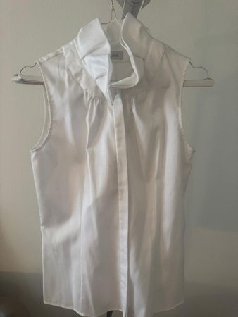 Ärmellose Bluse, neuwertig, Gr. 38, weiss