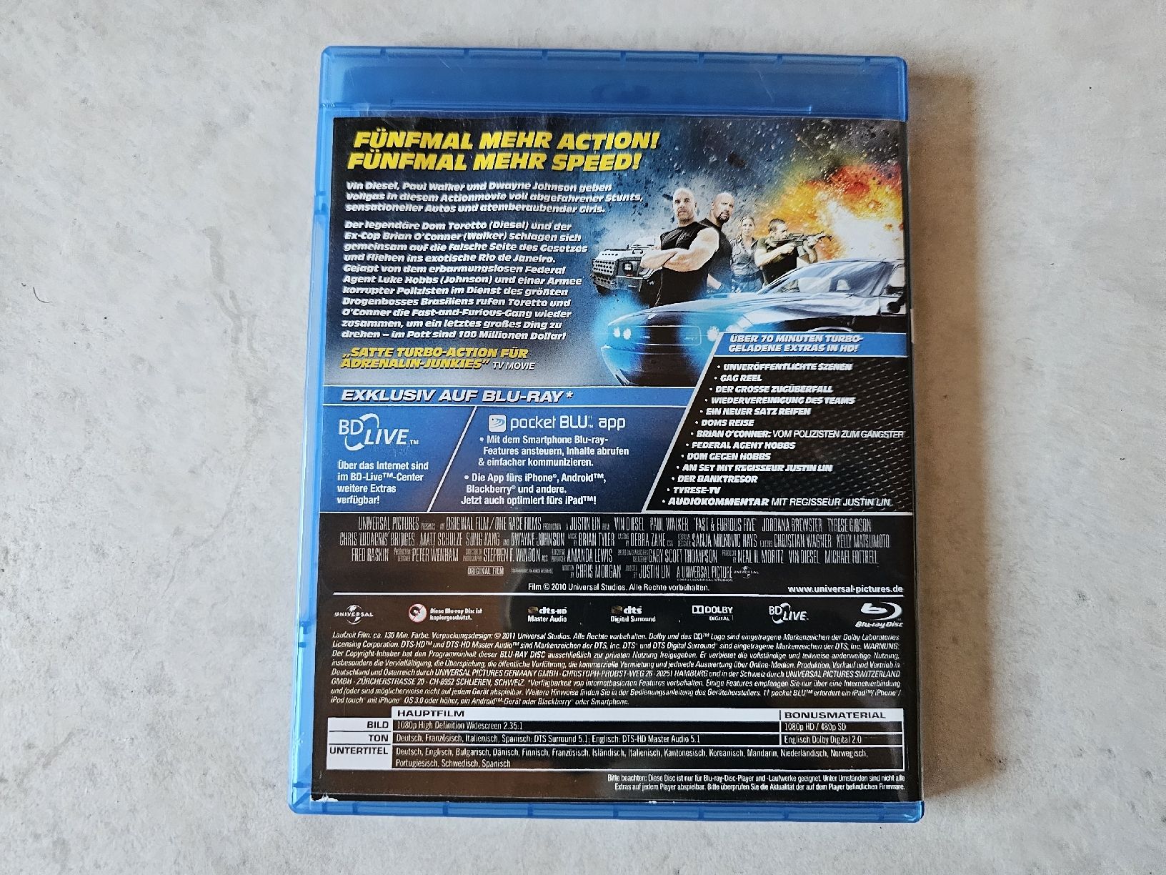 Tous les DVDs: Fast & Furious 5  /  Bluray  – D'occasion à Schneisingen par backstore24 1