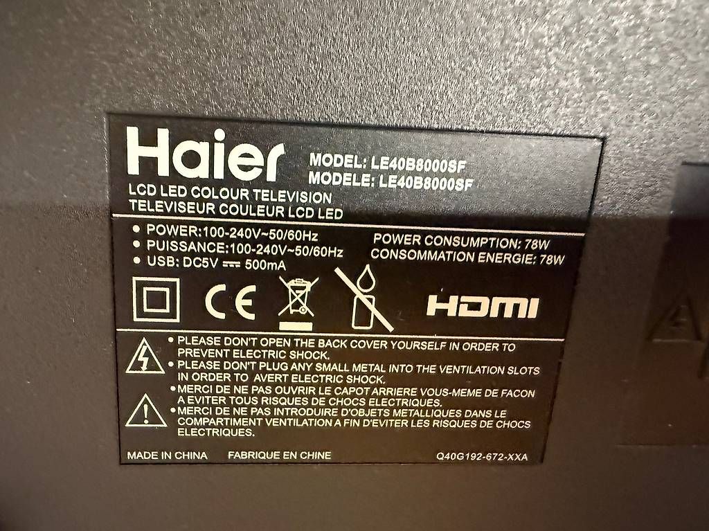 Televisori: CTV Haier 39.5"  – Usato da Oberterzen venduto da neroOLI 2