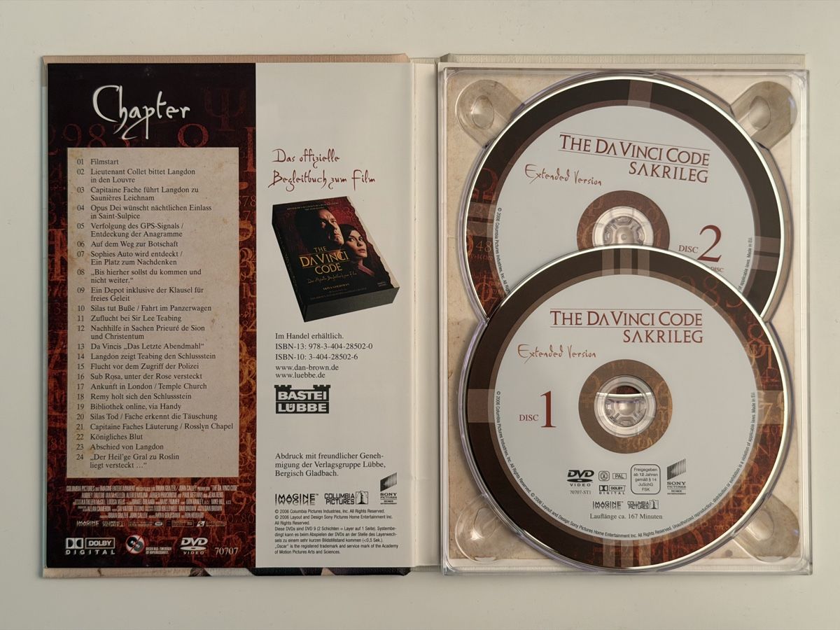 Tutti i DVDs: Da Vinci Code - Sakrileg - Extended Version – Usato da Zürich venduto da Kue_Zuerich 3