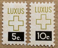 Fiskalmarken Schweiz - Luxus 5 & 10 C.
