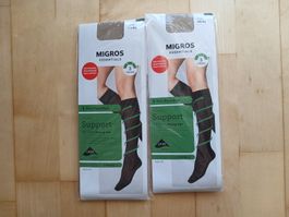 2x Migros Essentials Damen Kniestrümpfe Grösse 40-42
