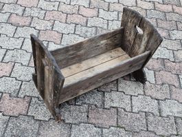 Krippenspiel-Wiege aus Holz