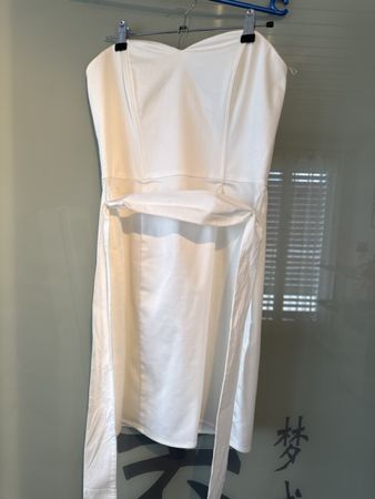 Sommerkleid, weiss, trägerlos, Grösse 38, H&M, neuwertig